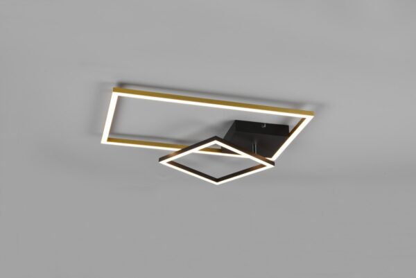 Trio R62642108 Padella LED Přisazené stropní svítidlo | Teplá bílá | Barevný kov | Mosaz | 25W