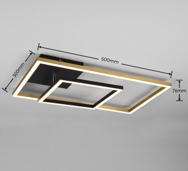Trio R62642108 Padella LED Přisazené stropní svítidlo | Teplá bílá | Barevný kov | Mosaz | 25W
