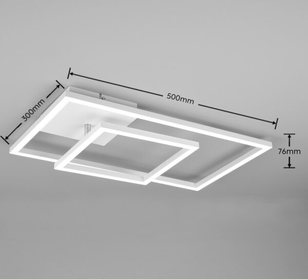Trio R62642131 Padella LED Přisazené stropní svítidlo | Přírodní bílá | Bílá | 25W