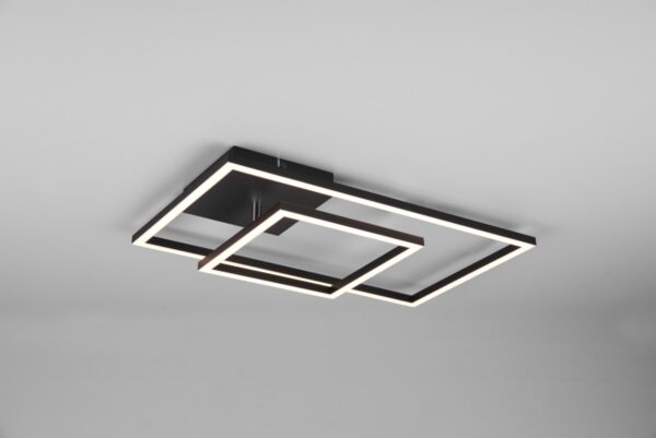 Trio R62642132 Padella LED Přisazené stropní svítidlo | Teplá bílá | Černá | 25W