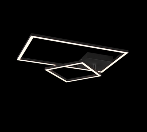 Trio R62642432 Padella LED stropní svítidlo | Přírodní bílá | 25W | Černá