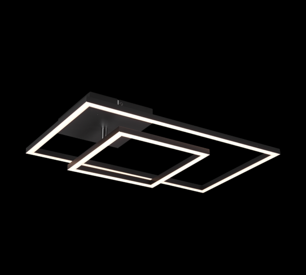 Trio R62642432 Padella LED stropní svítidlo | Přírodní bílá | 25W | Černá