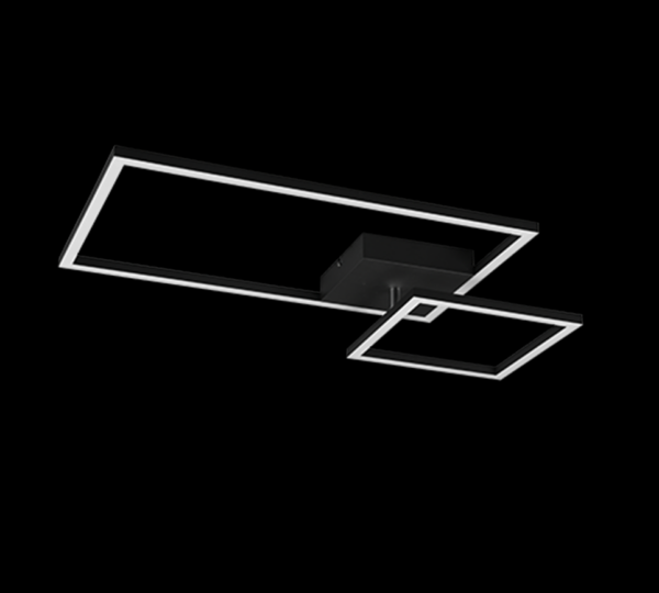 Trio R62642432 Padella LED stropní svítidlo | Přírodní bílá | 25W | Černá