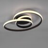 Trio R62751132 Sansa LED Přisazené stropní svítidlo | Teplá bílá | Černá | 18,5W