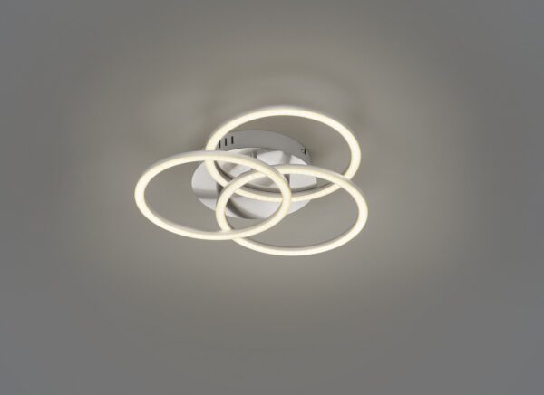 Trio R62823107 Circle LED Stropní svítidlo s ovladačem | Variabilní | Kov | Nikl | 27W