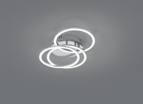 Trio R62823107 Circle LED Stropní svítidlo s ovladačem | Variabilní | Kov | Nikl | 27W