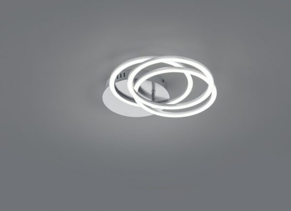 Trio R62823107 Circle LED Stropní svítidlo s ovladačem | Variabilní | Kov | Nikl | 27W