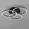 Trio R62823132 Circle LED Stropní svítidlo s ovladačem | Variabilní | Černá | 27W