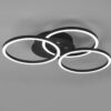 Trio R62823132 Circle LED Stropní svítidlo s ovladačem | Variabilní | Černá | 27W