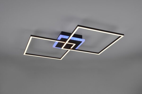 Trio R62843132 Arribo LED stropní svítidlo | RGB | Teplá bílá | Černá | 29W