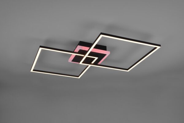 Trio R62843132 Arribo LED stropní svítidlo | RGB | Teplá bílá | Černá | 29W
