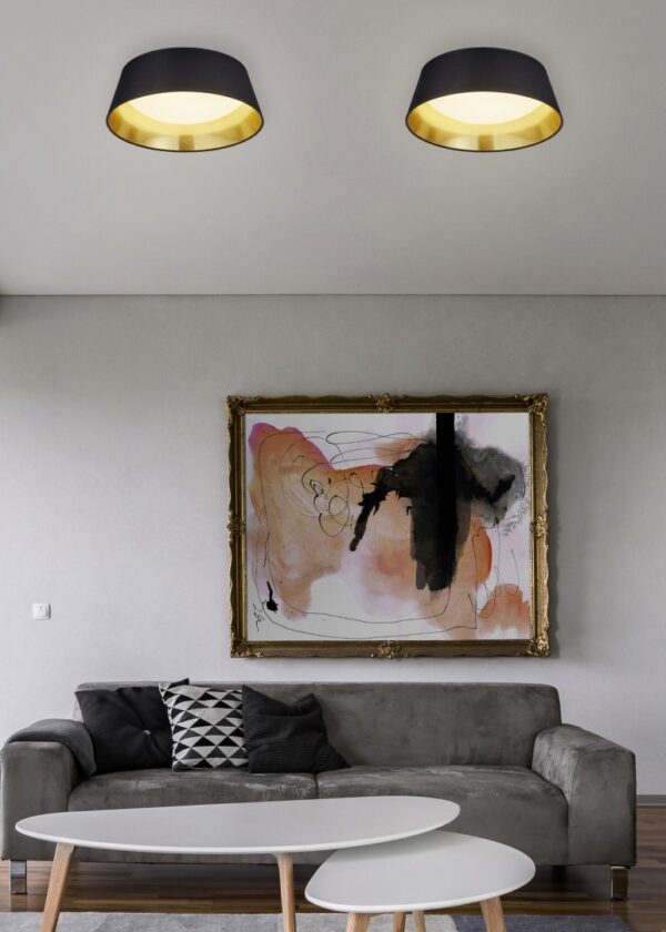 Trio R62871279 Ponts LED stropní svítidlo | Teplá bílá | 14W | Černá