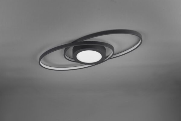 Trio R62991142 Galaxy LED stropní svítidlo | Teplá bílá | 27=3000lmW | Černá