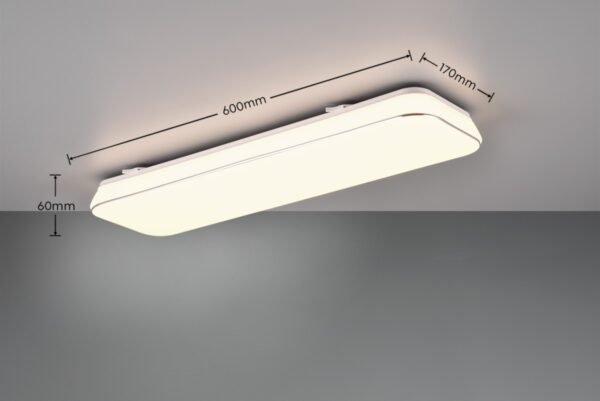 Trio R64141301 LED Přisazené stropní svítidlo | Teplá bílá | 28W | Bílá