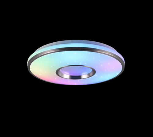 Trio R64401005 Realta LED Stropní svítidlo s ovladačem | RGB | Variabilní | 21W | Kov