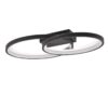 Trio R64482134 LED Přisazený lustr | Teplá bílá | 25W | Černá
