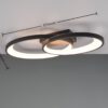 Trio R64482134 LED Přisazený lustr | Teplá bílá | 25W | Černá