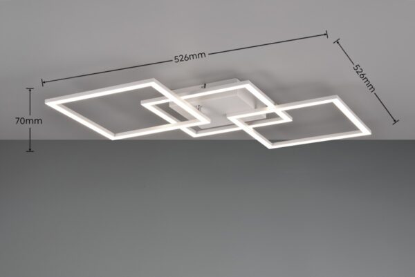Trio R64493131 LED Přisazený lustr | Přírodní bílá | 31W | Bílá
