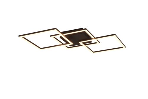 Trio R64493132 LED Přisazený lustr | Teplá bílá | 31W | Černá