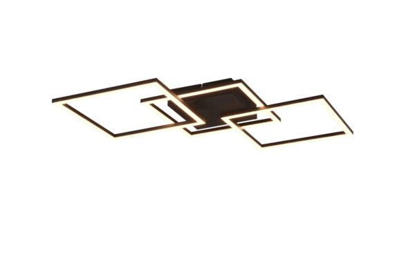 Trio R64493132 LED Přisazený lustr | Teplá bílá | 31W | Černá