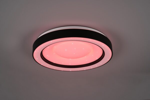 Trio R65091032 Arco LED stropní svítidlo | RGB | Variabilní | Černá | 22W