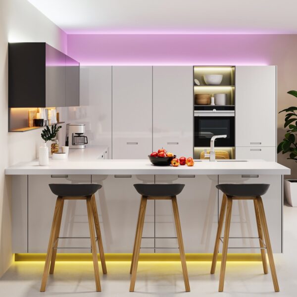 Trio R65543102 LED pás a trafo | 10,5W | Černá