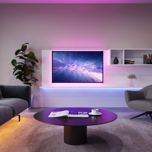 Trio R65555102 LED pás a trafo | Teplá bílá | 1,5W | Černá