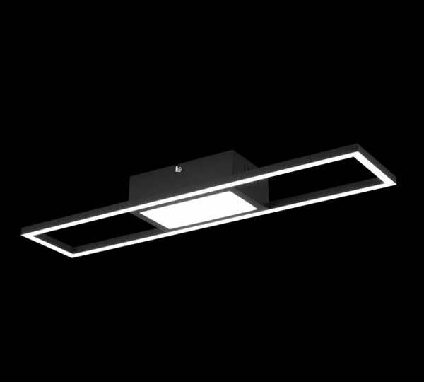 Trio R67172132 Rigido LED Přisazené stropní svítidlo | Variabilní | 22W | Černá