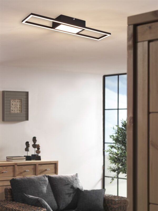 Trio R67172132 Rigido LED Přisazené stropní svítidlo | Variabilní | 22W | Černá