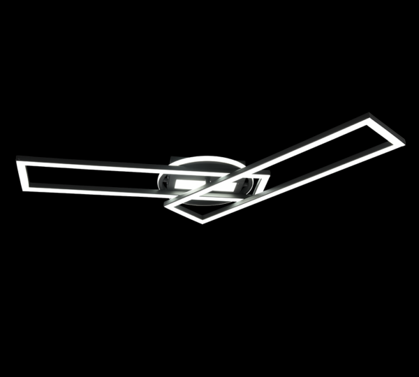 Trio R67183132 Twister LED Přisazené stropní svítidlo | Variabilní | 30W | Černá