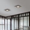 Trio R67212032 Carus LED stropní svítidlo | Teplá bílá | 10+7W | Černá