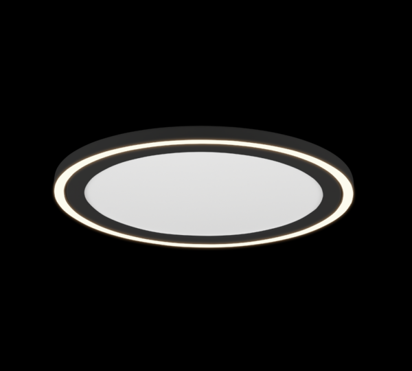 Trio R67224332 Carus LED stropní svítidlo | Teplá bílá | 20+9W | Černá