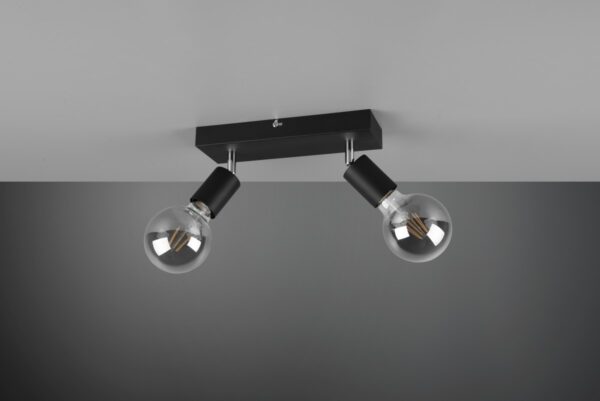 Trio R80182032 Vannes Přisazené stropní svítidlo | E27 | Černá