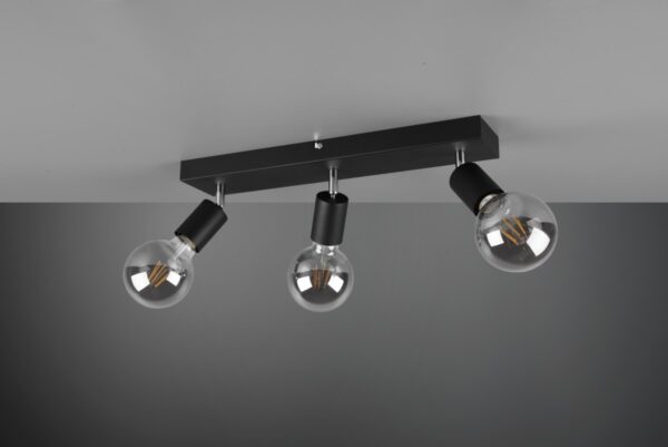 Trio R80183032 Vannes Přisazené stropní svítidlo | E27 | Černá