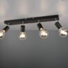 Trio R80184032 Vannes Přisazené stropní svítidlo | E27 | Černá
