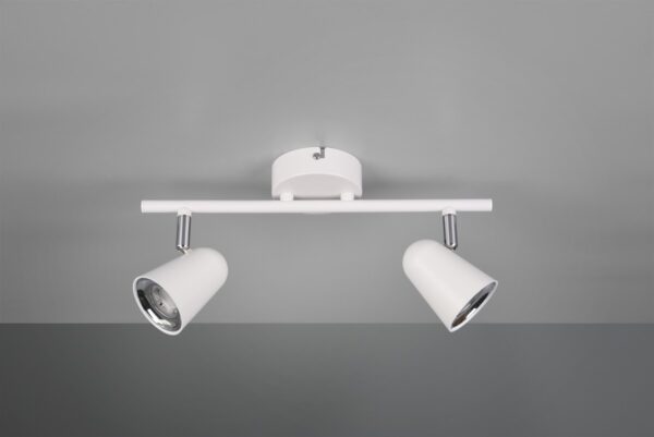 Trio R82122131 Toulouse LED bodové svítidlo | Teplá bílá | Bílá | 2x3W