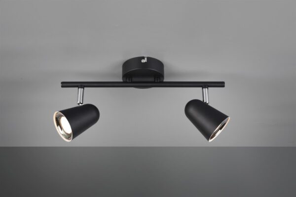 Trio R82122132 Toulouse LED bodové svítidlo | Teplá bílá | 2X3=2x400lmW | Černá