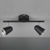 Trio R82122132 Toulouse LED bodové svítidlo | Teplá bílá | 2X3=2x400lmW | Černá