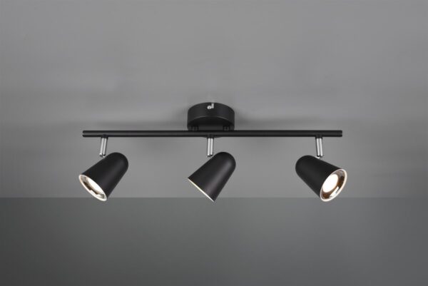 Trio R82123132 Toulouse LED bodové svítidlo | Teplá bílá | 3X3=3x400lmW | Černá