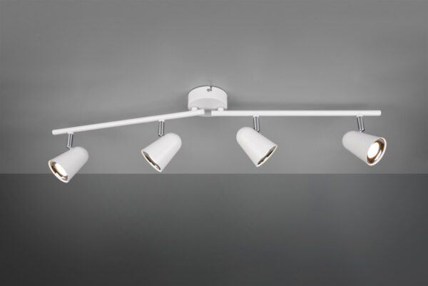 Trio R82124131 Toulouse LED bodové svítidlo | Teplá bílá | Bílá | 4x3W