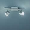 Trio R82152107 Roubaix LED bodové svítidlo | Teplá bílá | 2x4W | Kov | Nikl