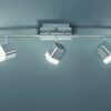 Trio R82153107 Roubaix LED bodové svítidlo | Teplá bílá | 3X4W | Kov | Nikl