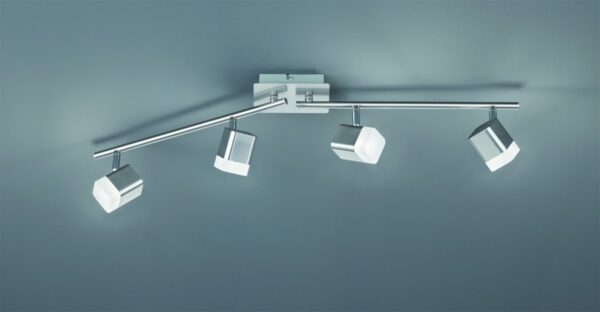 Trio R82154107 Roubaix LED bodové svítidlo | Teplá bílá | 4X4W | Kov | Nikl