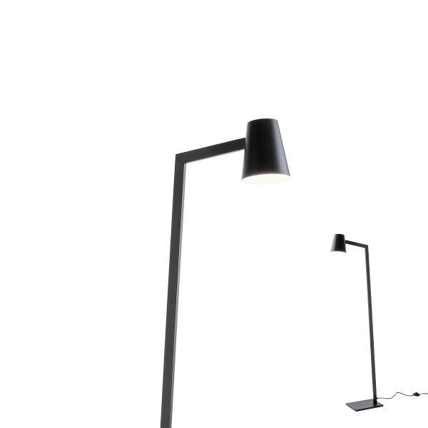 Redo 01-1557 Stojací lampa | E27 | Černá