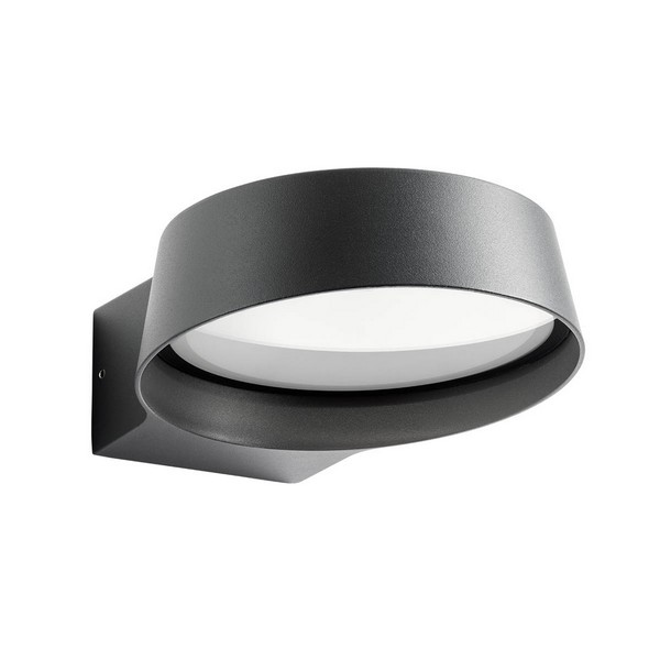 Redo 90046 Phaser LED Nástěnné venkovní světlo | Teplá bílá | Černá | 12W