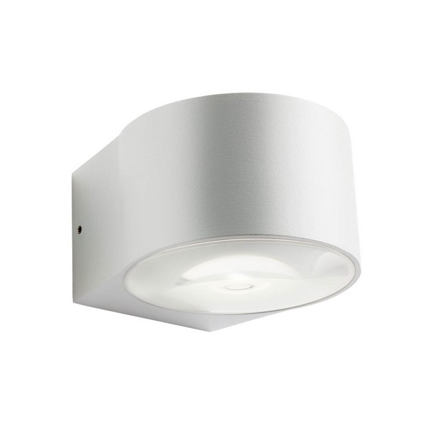 Redo 90060 Log LED Nástěnné venkovní světlo | Teplá bílá | Bílá | 6W