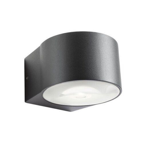 Redo 90063 Log LED Nástěnné venkovní světlo | Teplá bílá | Černá | 2x6W
