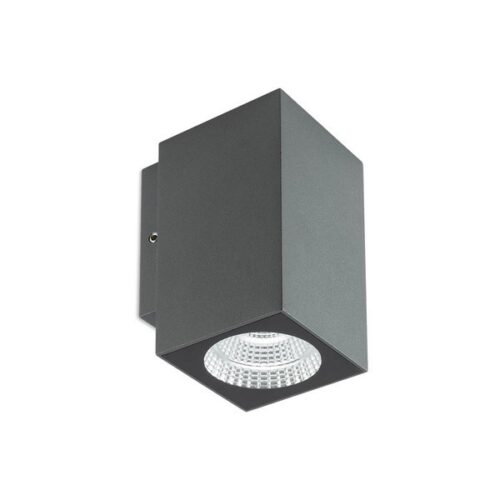 Redo 90085 Quad LED Nástěnné venkovní světlo | Teplá bílá | Černá | 3W