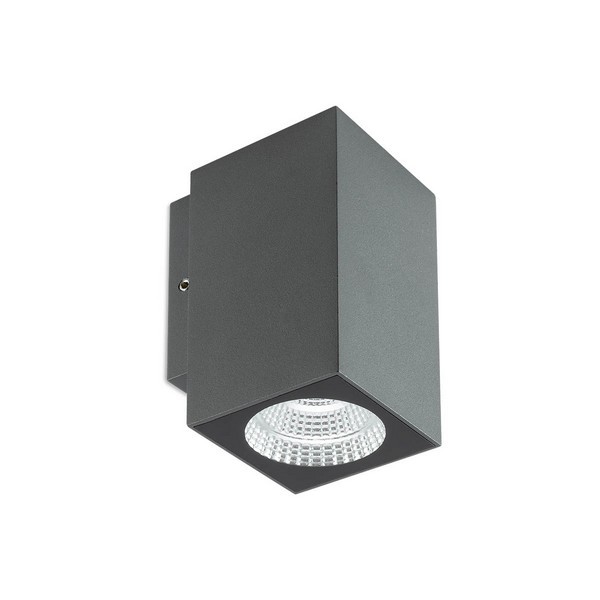Redo 90085 Quad LED Nástěnné venkovní světlo | Teplá bílá | Černá | 3W