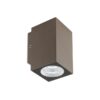 Redo 90086 Quad LED Nástěnné venkovní světlo | Teplá bílá | Hnědá | 3W
